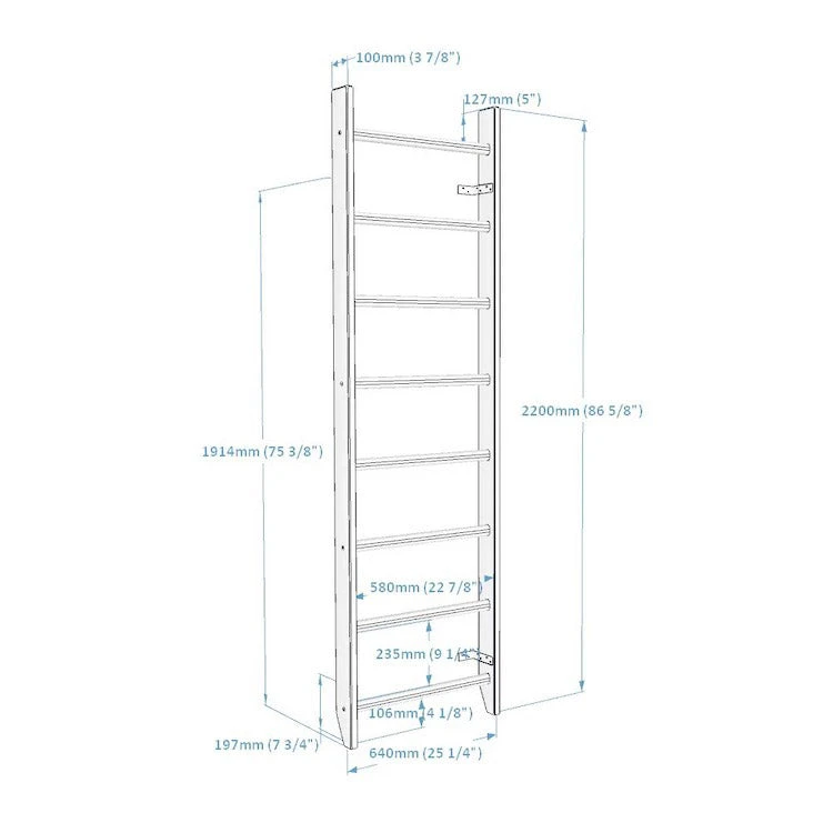BenchK 100 Wall Bars 2 BenchK 100 Wall Bars - Image 2