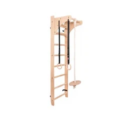 BenchK 111 + A204 Wooden Wall Bars For Kids Room