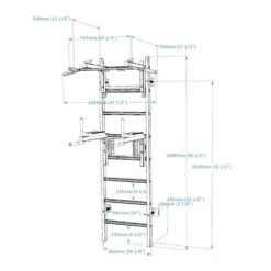 BenchK 232 Wall Bars 7 BenchK 232 Wall Bars -Fitness Store BenchK 232B