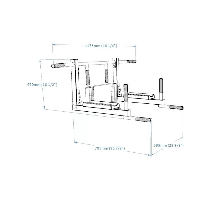 BenchK D8 2in1 Pull Up Bar / Dip Bar 2 BenchK D8 2in1 Pull Up Bar / Dip Bar - Image 2