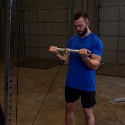 Body Solid Body-Solid Aluminum Revolving Straight Bar -Fitness Store Body SolidAluminumRevolvingStraightBarExercise1