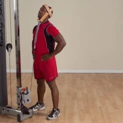 Body Solid Body-Solid Leather Head Harness 13 Body Solid Body-Solid Leather Head Harness -Fitness Store Body SolidLeatherHeadHarnessExercise6