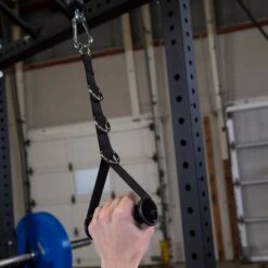 Body Solid Body-Solid Adjustable Nylon Handle 7 Body Solid Body-Solid Adjustable Nylon Handle -Fitness Store Body SolidNylonAnkleStrapCloseUpHanging