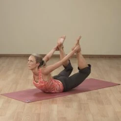 Body Solid Body-Solid Tools Yoga Mat Red 5mm -Fitness Store Body SolidToolsYogaMatRed5mmExercise2