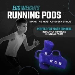 Egg Weights 1.0 Lb Set Youth Running Pods -Fitness Store EggWeights1.0LbSetYouthRunningPodsPurple