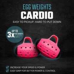 Egg Weights 2Lbs Cardio With Bag -Fitness Store EggWeights2LbsCardioWithBagPink