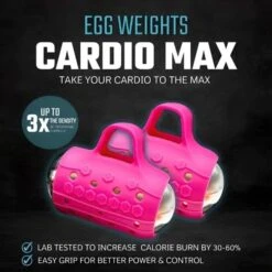 Egg Weights 3Lbs Cardio Max With Bag -Fitness Store EggWeights3LbsCardioMaxWithBagPink