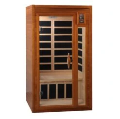 Dynamic Barcelona Elite 1-2-Person Ultra Low EMF FAR Infrared Sauna (Canadian Hemlock) -Fitness Store GoldenDesigns DYN 6106 01 4