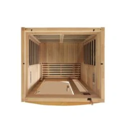 Dynamic Barcelona Elite 1-2-Person Ultra Low EMF FAR Infrared Sauna (Canadian Hemlock) -Fitness Store GoldenDesigns DYN 6106 01 6