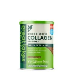 Great Lakes Wellness Daily Wellness Collagen 16 Great Lakes Wellness Daily Wellness Collagen -Fitness Store GreatLakesWellnessDailyWellnessCollagenFrontViewChocolate