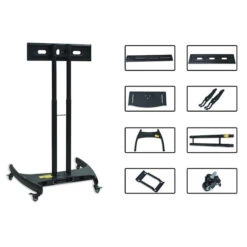 Hooga Mobile Stand For HGPRO 6 Hooga Mobile Stand For HGPRO -Fitness Store Hooga HGPRO Stand 3