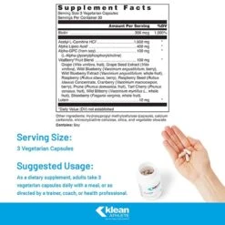 Klean Focus® -Fitness Store KleanFocus SupplementFacts