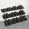 Muscle D Fitness Rubber Hex Dumbbell Sets