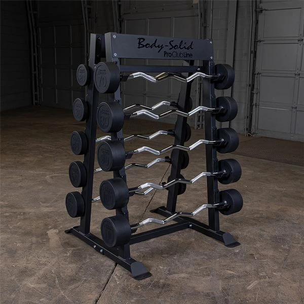 Body Solid Fixed Barbell, Fixed Curl Bar Rack 3 Body Solid Fixed Barbell, Fixed Curl Bar Rack - Image 3