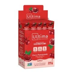 Ultima Replenisher 20 Count Stick Pack Box -Fitness Store UltimaReplenisher20CountCherryPomegranateFront