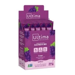 Ultima Replenisher 20 Count Stick Pack Box -Fitness Store UltimaReplenisher20CountGrapeFront