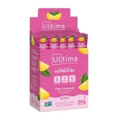 Ultima Replenisher 20 Count Stick Pack Box -Fitness Store UltimaReplenisher20CountPinkLemonadeFront