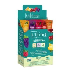 Ultima Replenisher 20 Count Stick Pack Box -Fitness Store UltimaReplenisher20CountVarietyPackFront