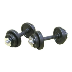 22 Lb Rubber Adjustable SL Dumbbell Set