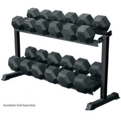 York Barbell 2 Tier Pro-Hex Dumbbell Rack