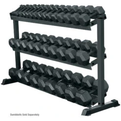 York Barbell 3 Tier Pro-Hex Dumbbell Rack