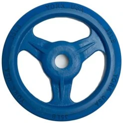 York Barbell Bumper Grip Plate (Color) -Fitness Store YorkBarbellBumperGripPlate Color 35lbs