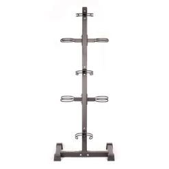 York Barbell Medicine Ball Storage Rack – 7 Ball – Vertical -Fitness Store YorkBarbellMedicineBallStorageRack 7ball VerticalFrontView