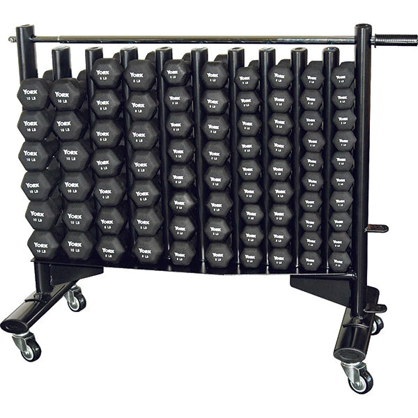 York Barbell Neoprene Hexagon Fitbell Club Pack With Rack