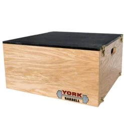York Barbell Stackable Plyo / Step-Up Box -Fitness Store YorkBarbellStackablePlyoStep UpBox24x24x12