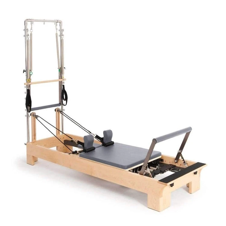 Elina Pilates Wood Reformer With Tower 2 Elina Pilates Wood Reformer With Tower - Image 2