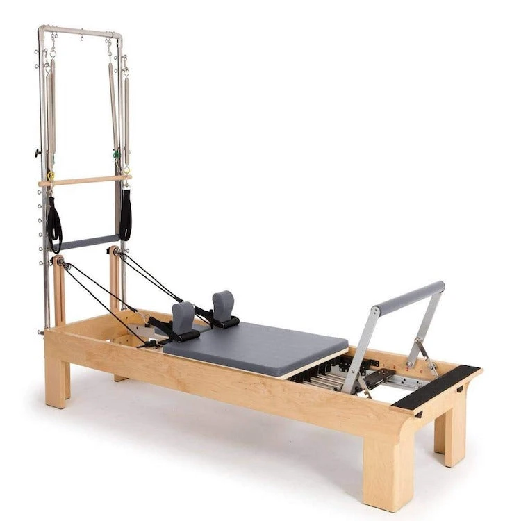 Elina Pilates Physio Wood Reformer With Tower 2 Elina Pilates Physio Wood Reformer With Tower - Image 2