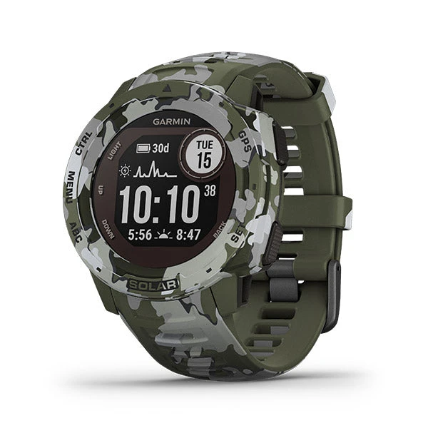 Garmin Instinct Solar Sportsman Camo Edition GPS Smartwatch 2 Garmin Instinct Solar Sportsman Camo Edition GPS Smartwatch - Image 2