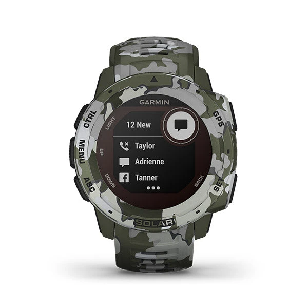 Garmin Instinct Solar Sportsman Camo Edition GPS Smartwatch 4 Garmin Instinct Solar Sportsman Camo Edition GPS Smartwatch - Image 4
