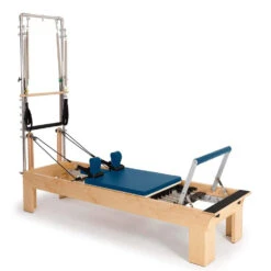 Elina Pilates Physio Wood Reformer With Tower 18 Elina Pilates Physio Wood Reformer With Tower -Fitness Store physio wood reformer with tower blue