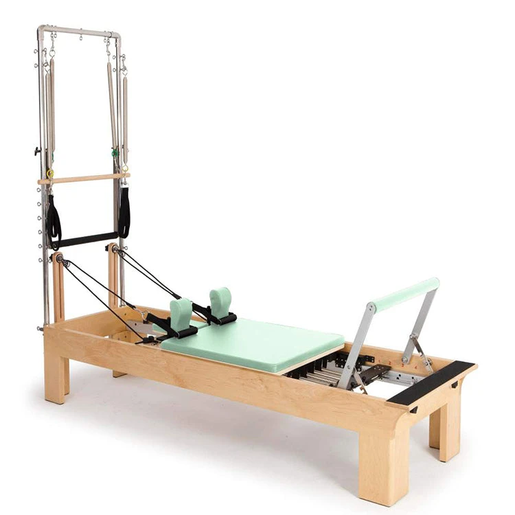 Elina Pilates Physio Wood Reformer With Tower 4 Elina Pilates Physio Wood Reformer With Tower - Image 4
