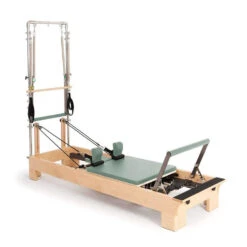 Elina Pilates Wood Reformer With Tower 13 Elina Pilates Wood Reformer With Tower -Fitness Store wood reformer with tower green