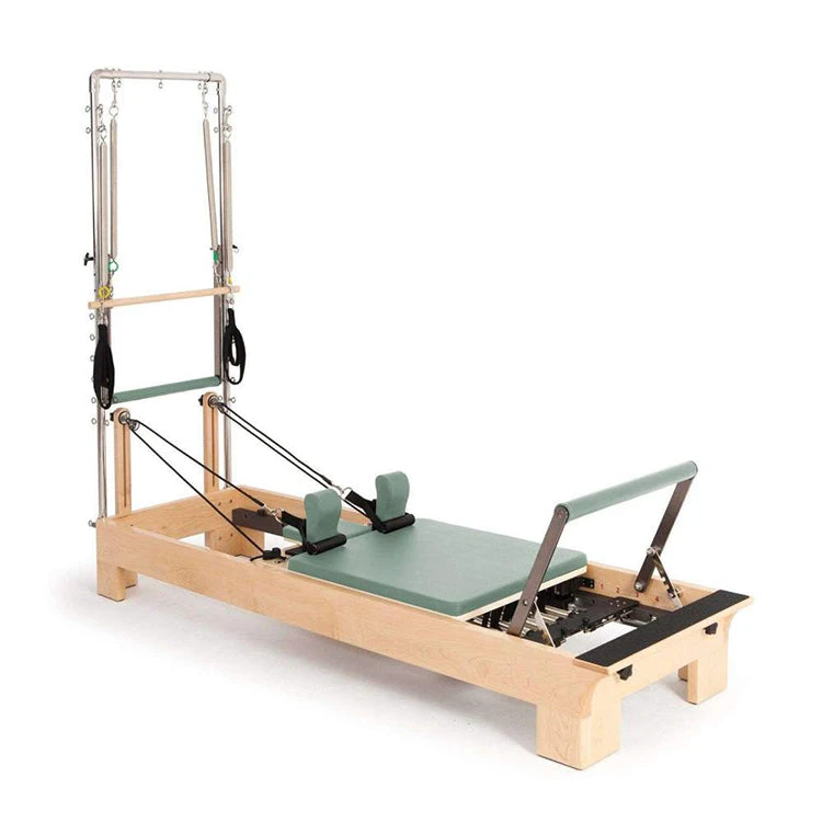 Elina Pilates Wood Reformer With Tower 4 Elina Pilates Wood Reformer With Tower - Image 4
