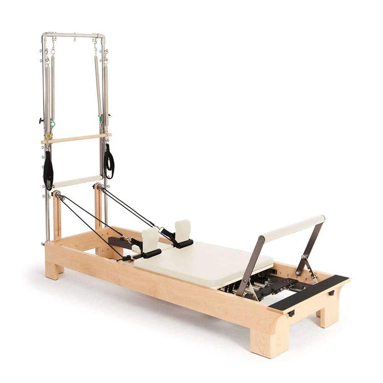 Elina Pilates Wood Reformer With Tower 3 Elina Pilates Wood Reformer With Tower - Image 3